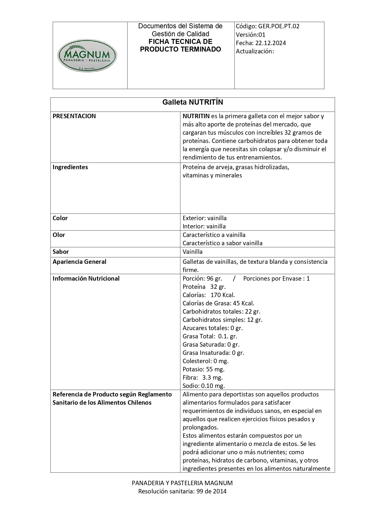 Galletas NUTRITÍN